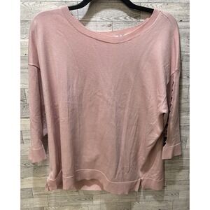 CJ BANKS Womens (Size 2X) 3/4 Sleeve Round Neck‎ Lace Up Arm Pullover Sweater